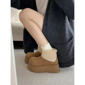 Giày Bốt Cổ Lông Đế 7cm – Sang&hellip;