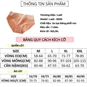 Quần Lót Nữ Su Lụa LADI Băng Siêu&hellip;