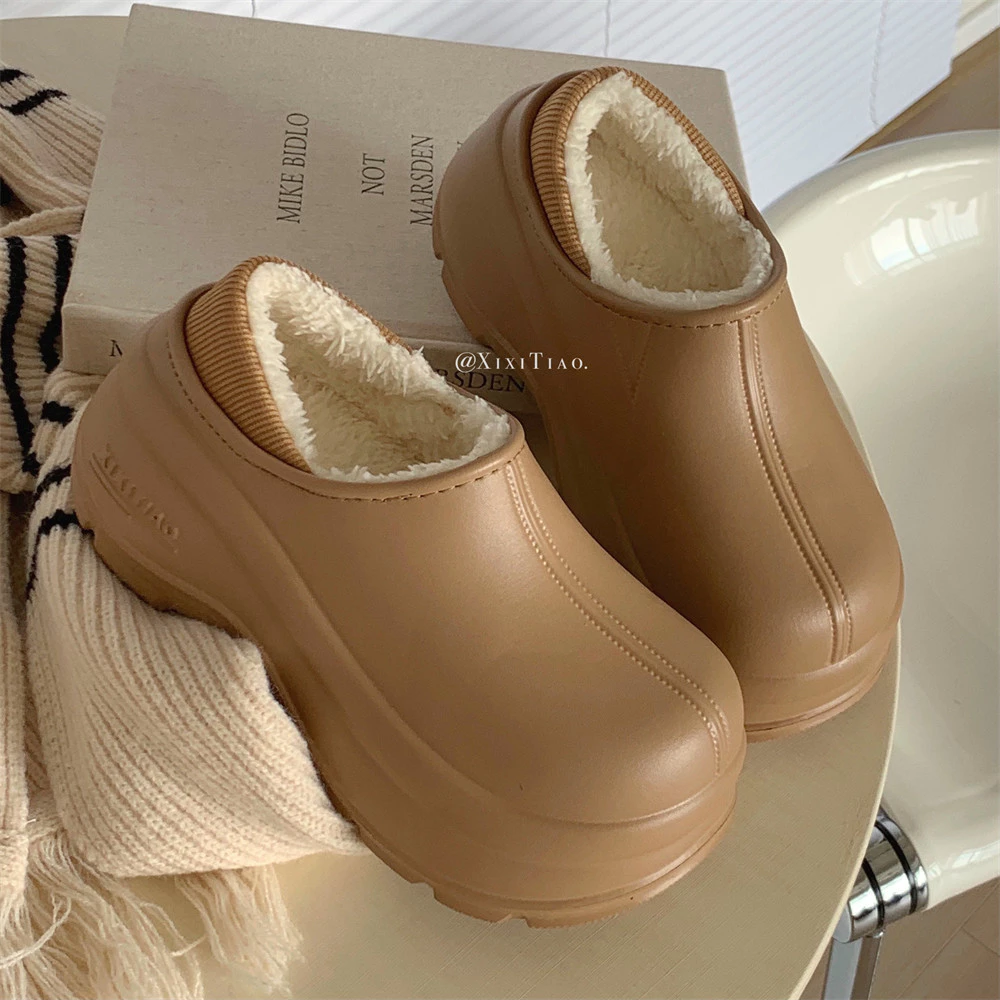 Giày Bốt Tuyết Xixitiao – Lông Cừu Ấm, Chống Nước, Siêu Êm - Ảnh 5