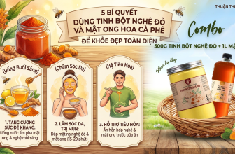 5 Bí Quyết Dùng Tinh Bột Nghệ Đỏ Và Mật Ong Hoa Cà Phê Để Khỏe Đẹp Toàn Diện