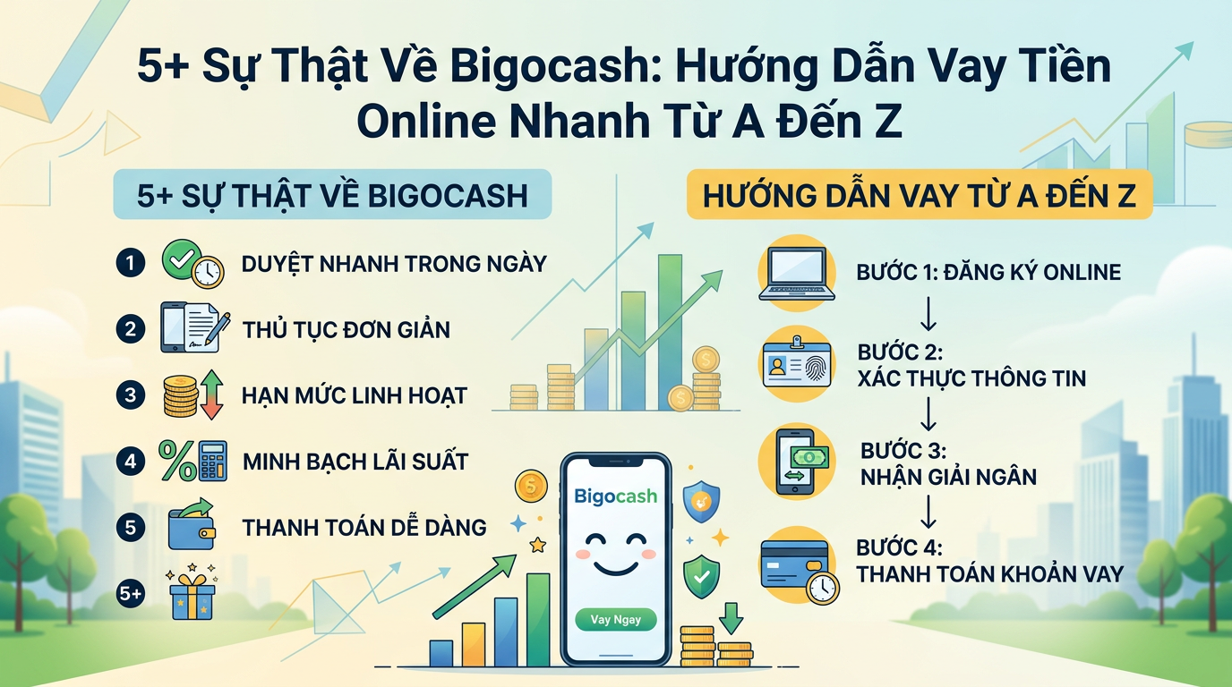 5+ Sự Thật Về Bigocash: Hướng Dẫn Vay Tiền Online Nhanh Từ A Đến Z