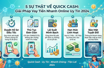 5 Sự Thật Về Quick Cash: Giải Pháp Vay Tiền Nhanh Online Uy Tín 2024