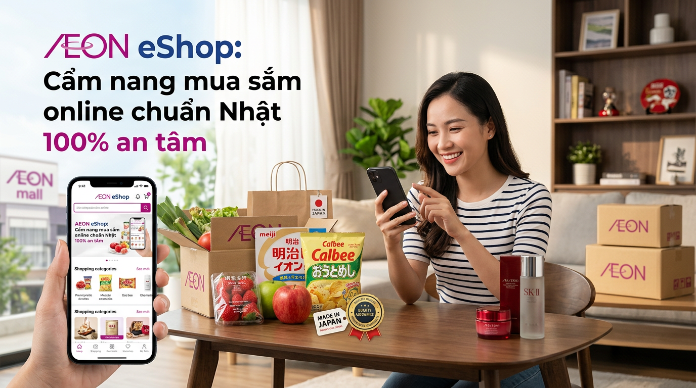 AEON eShop: Cẩm nang mua sắm online chuẩn Nhật 100% an tâm