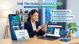 Thẻ Tín Dụng VIB Max App: Hướng Dẫn Đăng Ký Online 100% Nhận Ưu Đãi Khủng