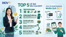 Top 5 Lý Do Nên Chọn BIDV Và Cách Tải SmartBanking Nhận Quà 50K