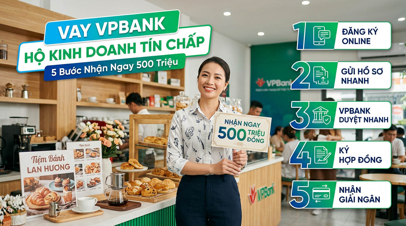 Vay VPBank Hộ Kinh Doanh Tín Chấp: 5 Bước Nhận Ngay 500 Triệu