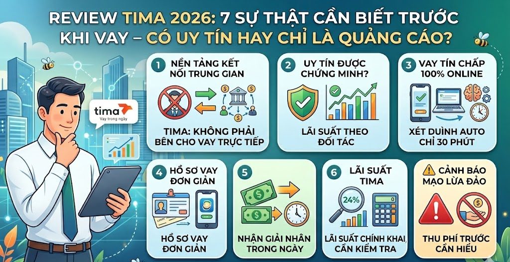 Review Tima 2026: 7 Sự thật cần biết trước khi vay – có uy tín hay chỉ là quảng cáo?