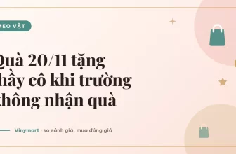 Ảnh đại diện bài: Quà 20/11 tặng thầy cô khi trường không nhận quà