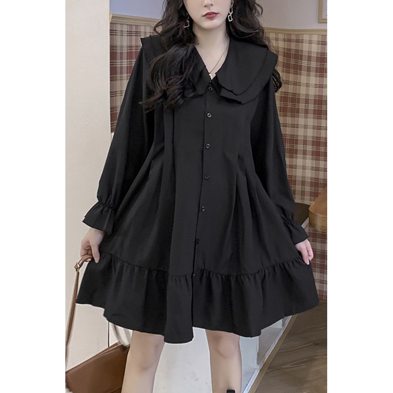 (Sẵn 2XL) váy nữ búp bê dáng xòe thu đông - Ảnh 4