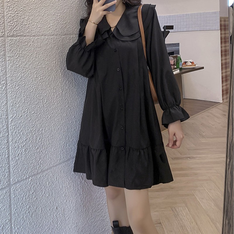 (Sẵn 2XL) váy nữ búp bê dáng xòe thu đông - Ảnh 8