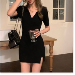 (Sẵn XL) váy đen nhỏ cỡ lớn em gái béo&hellip;