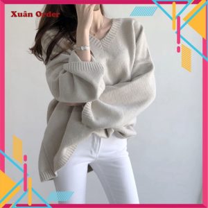 (Sẵn 4XL [90-100 kg) Áo Len Pháp Phụ Nữ 2021&hellip;