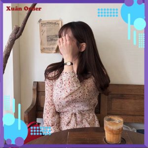 (Sẵn XL, hồng) Váy dài voan hoa – Hàng Quảng&hellip;