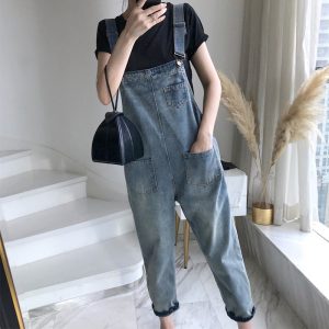 , có ảnh thật) quần yếm jean nữ