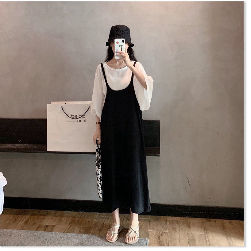 (Sẵn 3XL 95-120 kg) Váy Quây Cỡ Lớn Che Bụng Và Áo Phông Ngắn Tay Mỏng Trên Cùng Bộ Đồ Hai Mảnh - TL97 - Ảnh 8