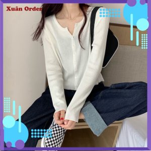(Sẵn 3XL (75-85 kg) Áo Len Mỏng Dệt Kim Bên&hellip;
