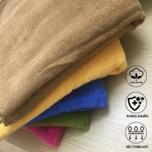 Combo 3 Khăn mặt, 2 Khăn tắm cotton cao cấp&hellip;