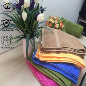 Khăn tắm cao cấp, kích thước 70x140cm, trọng lượng 400g&hellip;