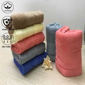 Khăn mặt cao cấp, kích thước 30x50cm, trọng lượng 65g&hellip;
