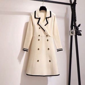 {Sẵn Đen, 4Xl (83kg_90kg} Váy len cổ vest dài váy&hellip;