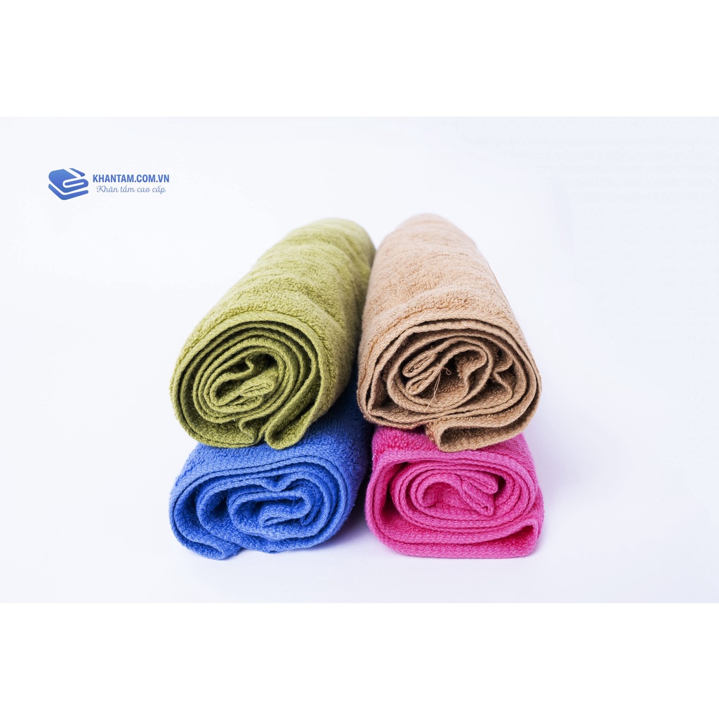 Khăn tắm 70x140cm với sợi bông cotton dày thấm hút tốt, không đổ lông, không ra màu - Xưởng Dệt - Ảnh 3
