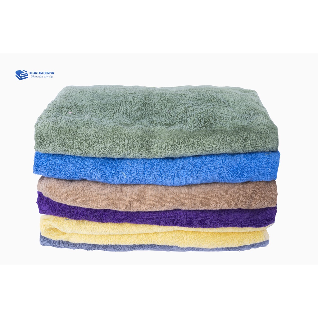 Khăn tắm 70x140cm với sợi bông cotton dày thấm hút tốt, không đổ lông, không ra màu - Xưởng Dệt - Ảnh 4