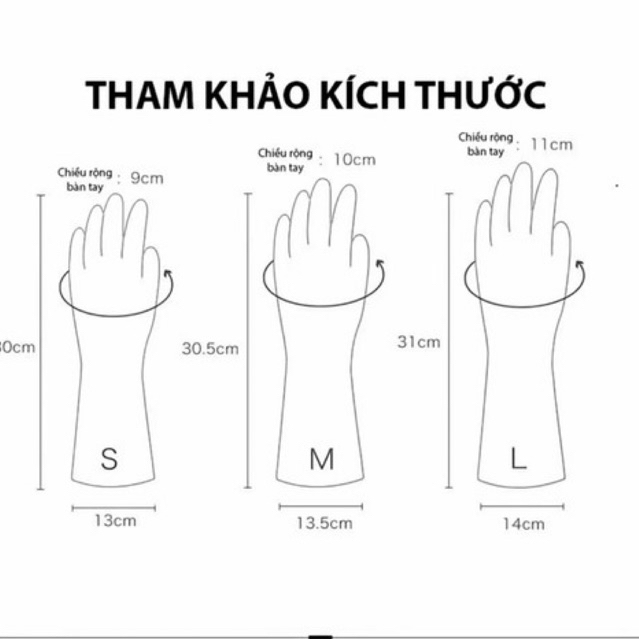 Găng Tay Cao Su Siêu Dai Siêu Bền (Màu Trắng) - Găng Tay Rửa Bát, Làm Bếp, Dọn Dẹp Nhà Cửa Bảo Vệ Da Tay - Ảnh 4