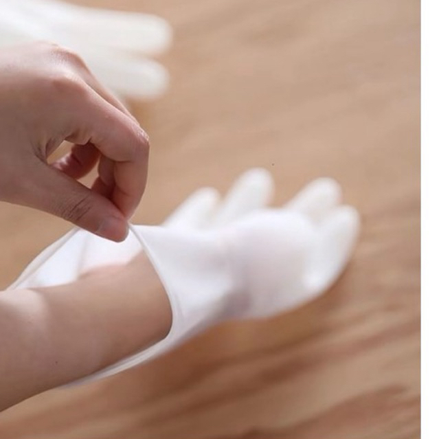 Găng Tay Cao Su Siêu Dai Siêu Bền (Màu Trắng) - Găng Tay Rửa Bát, Làm Bếp, Dọn Dẹp Nhà Cửa Bảo Vệ Da Tay - Ảnh 5