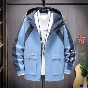 (Sẵn đen-3XL) Áo khoác nam mùa xuân và mùa thu dày nhung