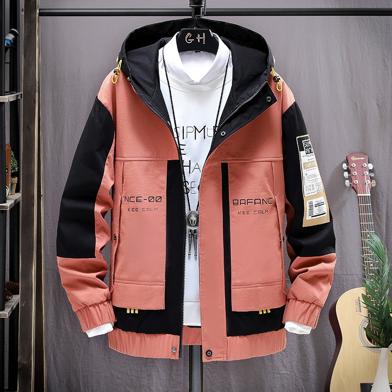 (Sẵn đen-3XL) Áo khoác nam mùa xuân và mùa thu dày nhung - Ảnh 7