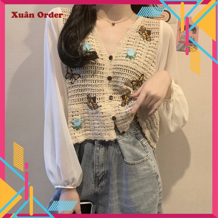 (Sẵn áo len khoác ngoài) Áo nữ hàng quảng châu - Xuân Order