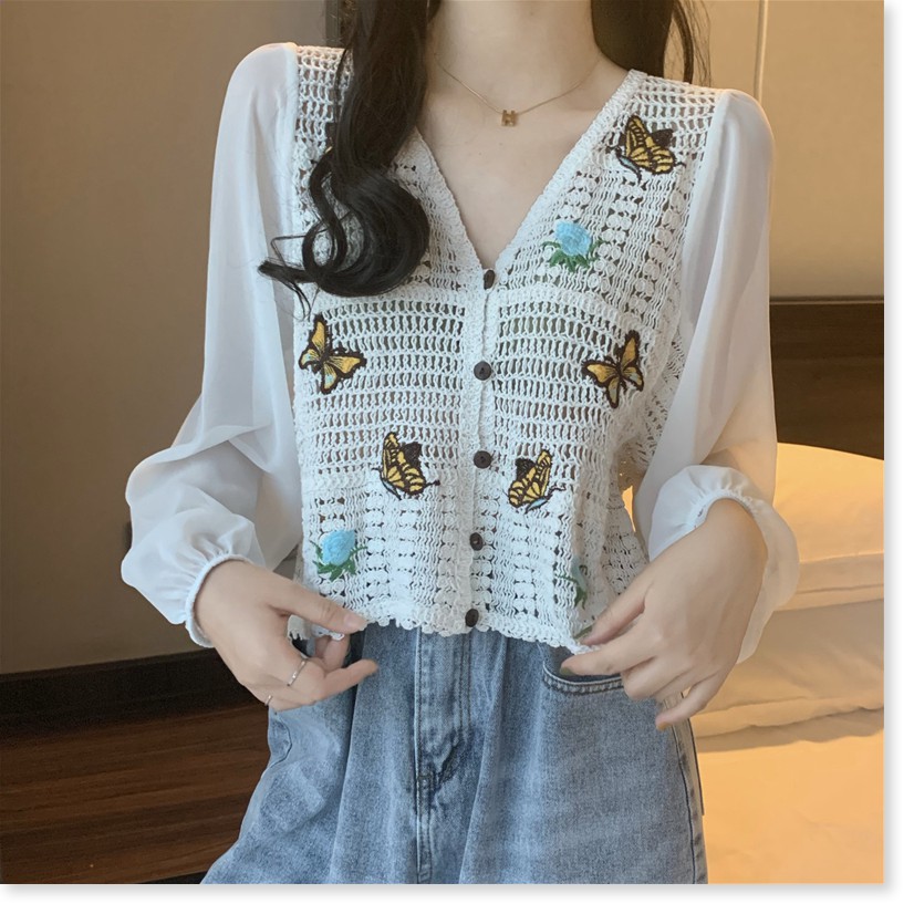 (Sẵn áo len khoác ngoài) Áo nữ hàng quảng châu - Xuân Order - Ảnh 2