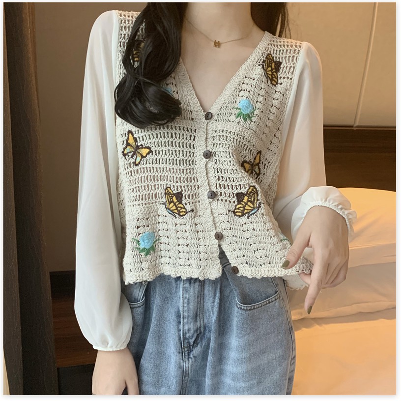 (Sẵn áo len khoác ngoài) Áo nữ hàng quảng châu - Xuân Order - Ảnh 3