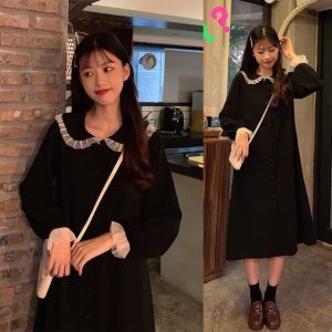 {Xả Kho Lỗ} {Sẵn size xl, 3xl}Váy dáng dài cổ&hellip;