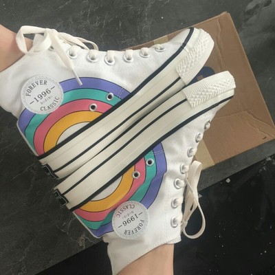 {Xả Kho Lỗ, sz 36} Giày cao cổ kỳ lân Unicorn siêu dễ thương -3 ảnh thật cuối - Ảnh 4
