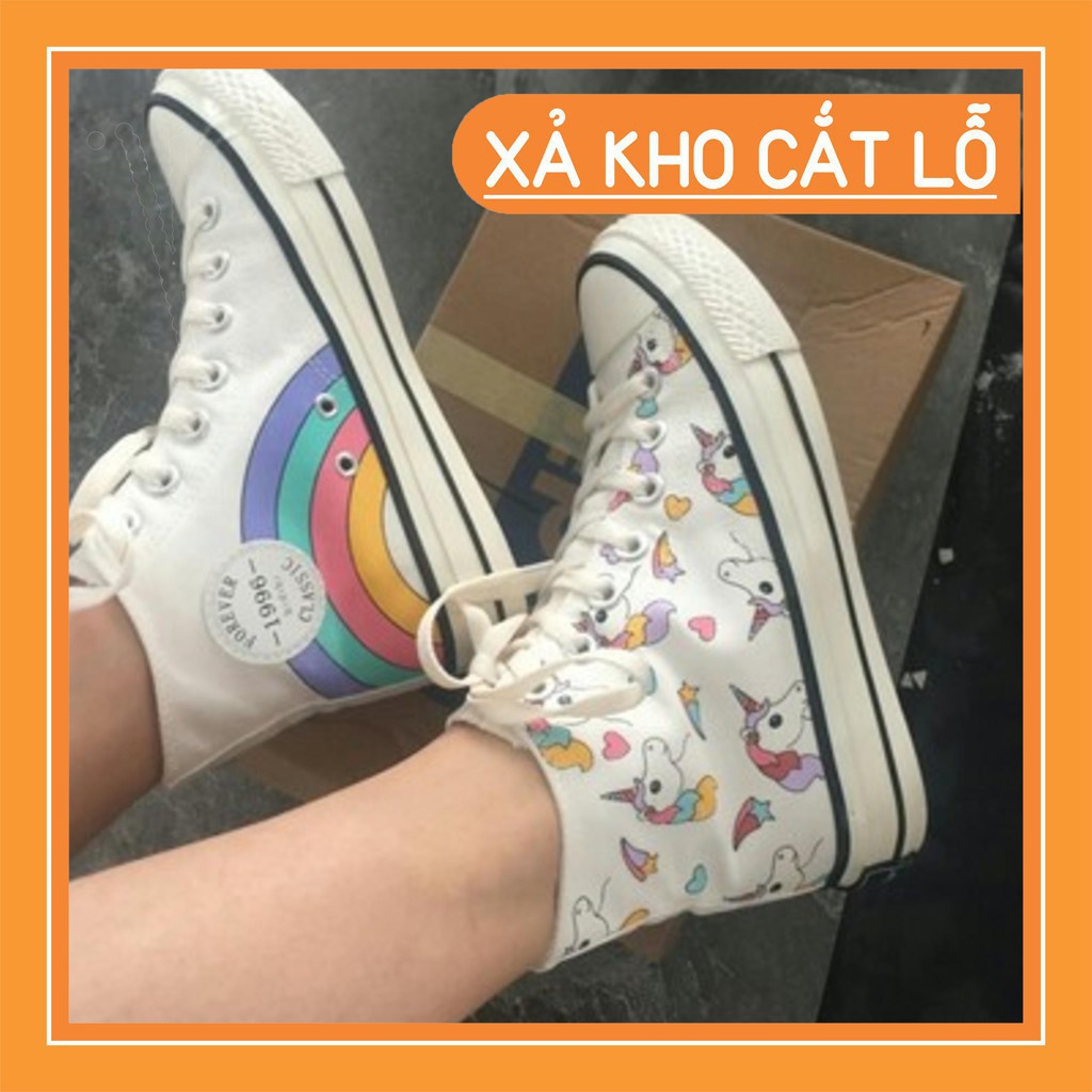 {Xả Kho Lỗ, sz 36} Giày cao cổ kỳ lân Unicorn siêu dễ thương -3 ảnh thật cuối - Ảnh 7