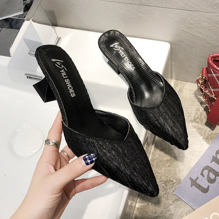 {Xả Kho Lỗ, sz 35} Sục mũi nhọn chất nhung (ảnh thật ở cuối) - Ảnh 4