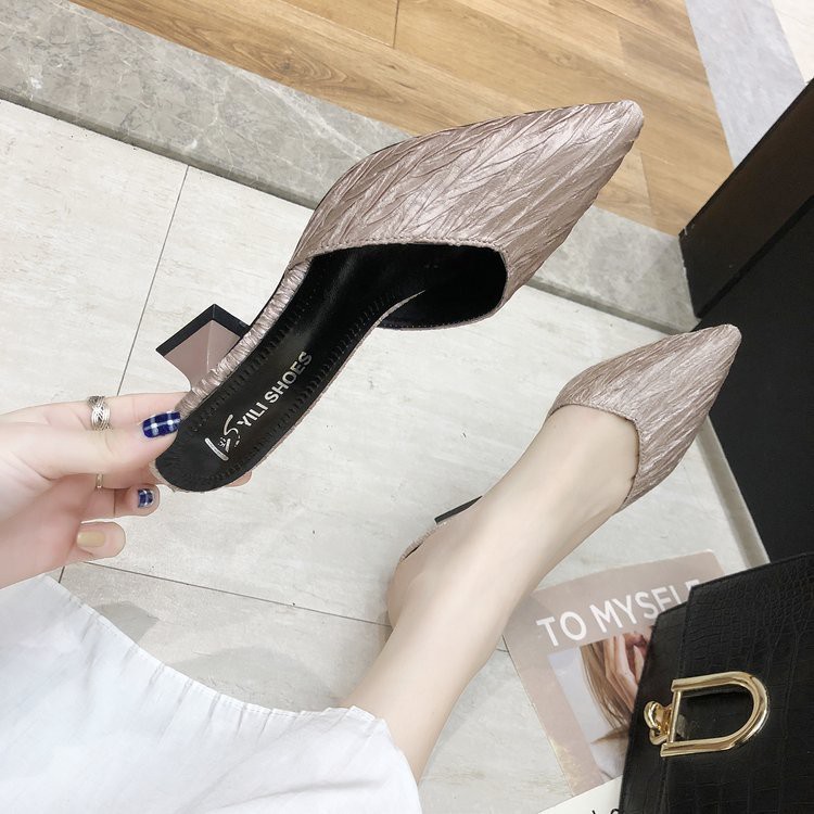 {Xả Kho Lỗ, sz 35} Sục mũi nhọn chất nhung (ảnh thật ở cuối) - Ảnh 7