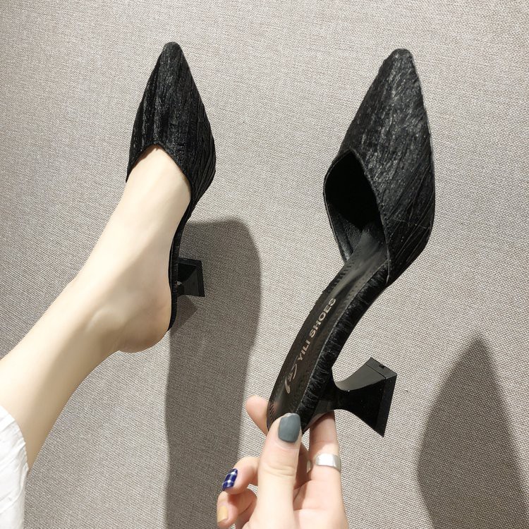 {Xả Kho Lỗ, sz 35} Sục mũi nhọn chất nhung (ảnh thật ở cuối) - Ảnh 8