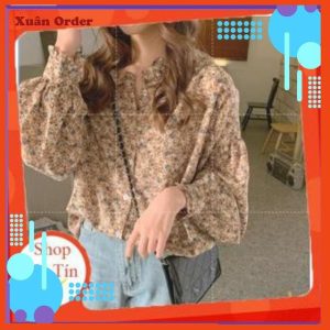 ÁO SƠ MI HOA NHÍ CỔ BÈO ULZZANG