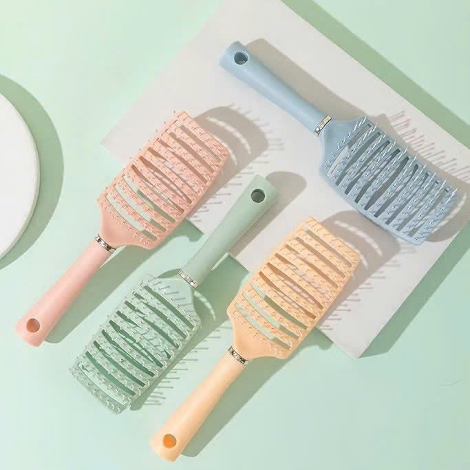 Lược Bán Nguyệt Gỡ Rối Đa Năng - Lược Chải Tạo Phồng Chân Tóc, Massage Da Đầu Chống Gãy Rụng Tiện Lợi - Ảnh 4
