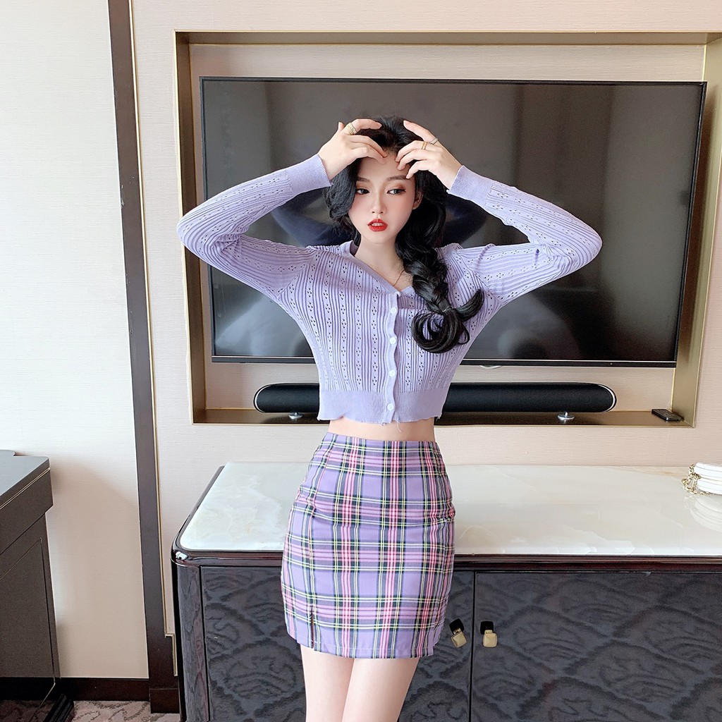 (Sẵn tím, sz 2XL, 4XL) (Order 7-12 ngày) Chân Váy nữ bigsize hàng quảng châu - Xuân Order - melan.boutique - XN 187 - Ảnh 3