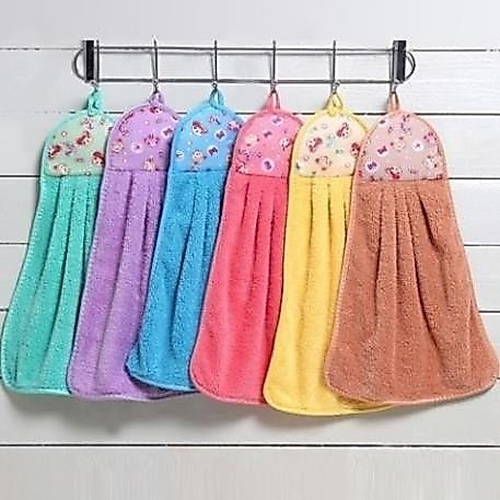 Khăn Lau Tay Nhà Bếp, Khăn Lau Bát Treo Tường Siêu Thấm Hút Chất Liệu Cotton Mềm Mại 26x42cm - Ảnh 4