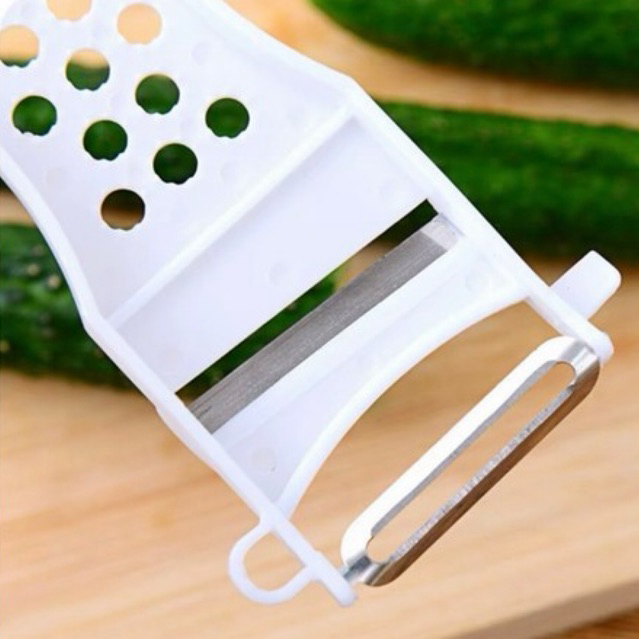 Dụng Cụ Nạo Củ Quả 6in1 Tiện Lợi TL (18x8cm) - Dao Nạo Vỏ, Bào Sợi Rau Củ Nhựa Kết Hợp Inox Sắc Bén - Ảnh 3