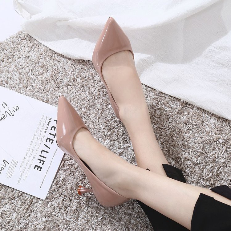 Gót 6.5cm, size 35-40, có ảnh thật - giày cao gót nữ phong cách Âu Mỹ