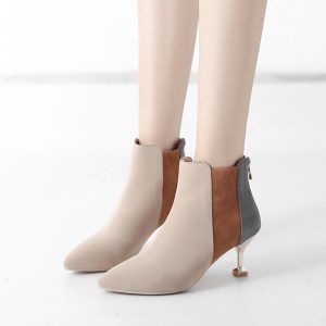 Ảnh thật, gót 7cm, size 34-39 – Bốt cổ ngắn&hellip;