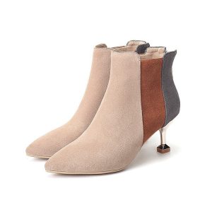Ảnh thật, gót 7cm, size 34-39 – Bốt cổ ngắn&hellip;