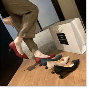 (Sẵn đỏ, sz 40) Giày cao gót da mềm 5&hellip;