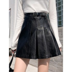 (Sẵn sz 3XL, có ảnh thật) Váy da nhỏ xếp&hellip;