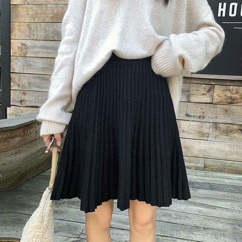 (Sẵn 3xl, có ảnh thật) váy xếp li eo cao a-line - Ảnh 2